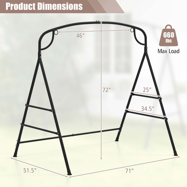 A-Shaped Patio Metal Swing Stand  product image
