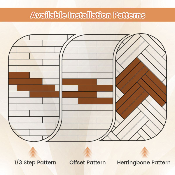 Waterproof Vinyl Floor Tiles (24 or 48-Pack) product image