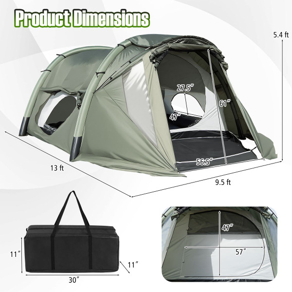 13x9.5-foot Inflatable Camping Tent with Porch product image
