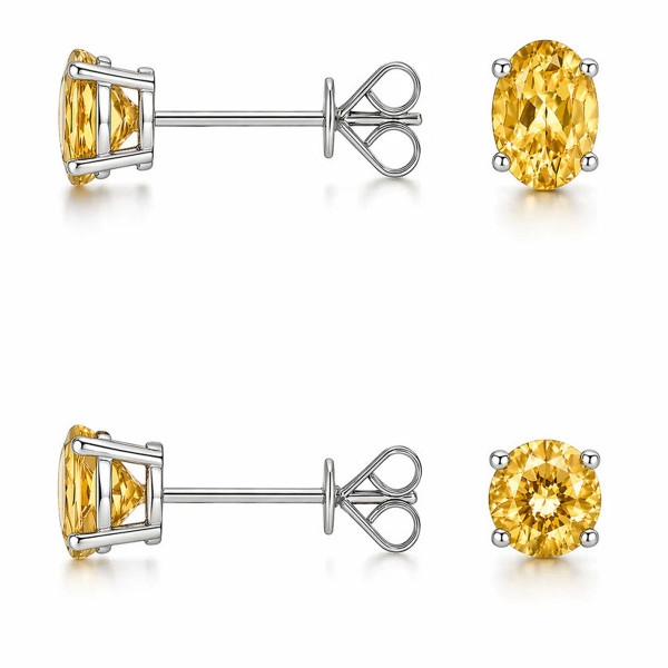 Yellow Sapphire Stud Earrings (2-Pack) product image