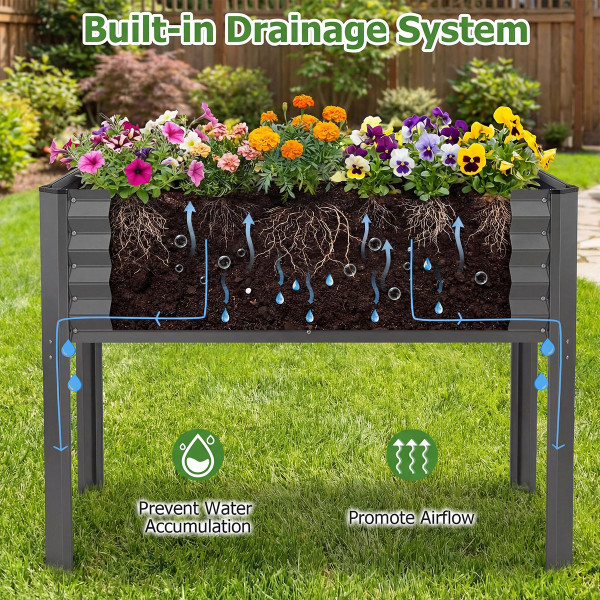 Galvanized Steel Raised Garden Bed (1- or 2-Pack) product image