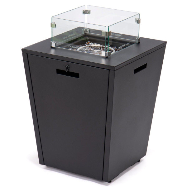37,000 BTU Propane Steel Fire Pit Table with Wind Guard product image