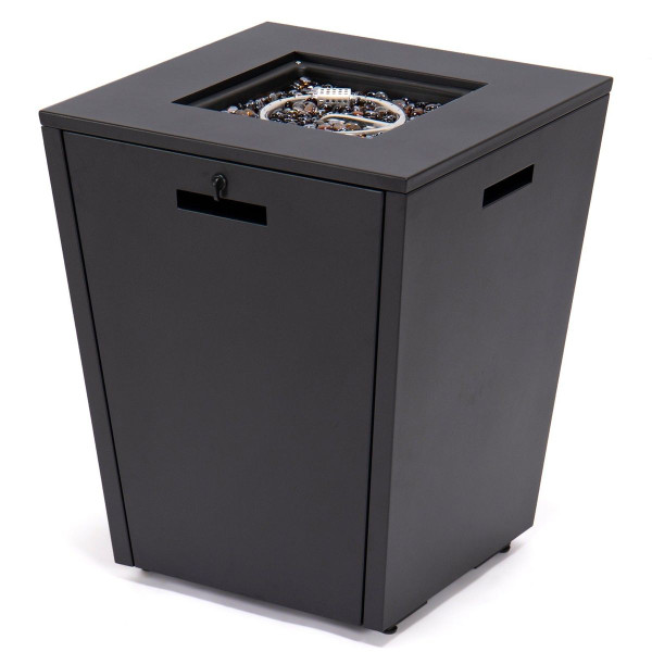 37,000 BTU Propane Steel Fire Pit Table with Wind Guard product image