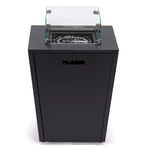 37,000 BTU Propane Steel Fire Pit Table with Wind Guard product image