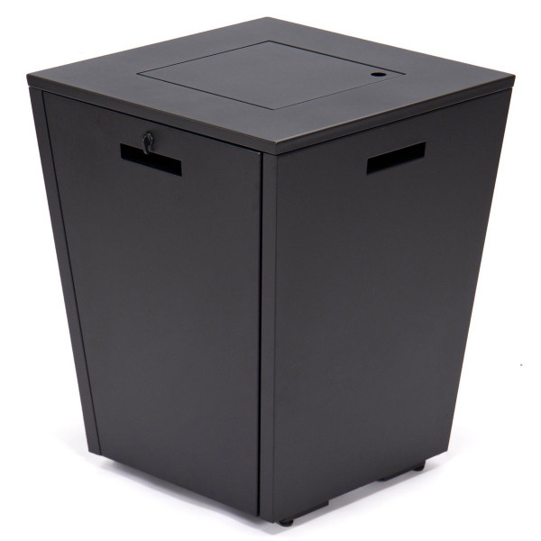 37,000 BTU Propane Steel Fire Pit Table with Wind Guard product image