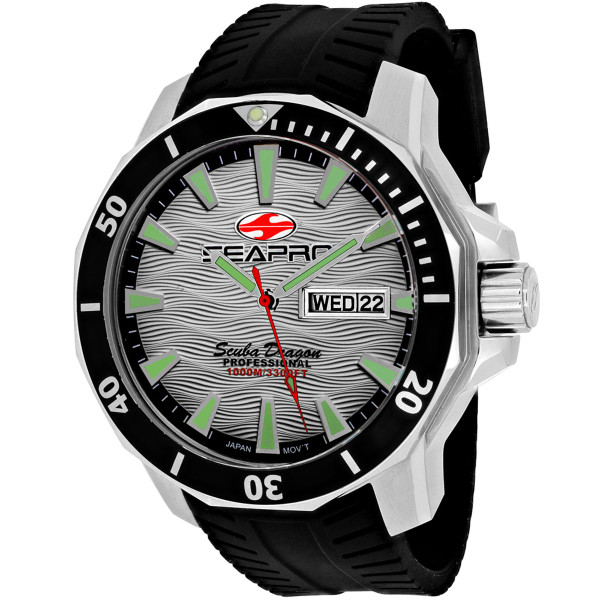 Seapro Men's Diver Limited Edition 1000 Meters Silver Dial Watch product image