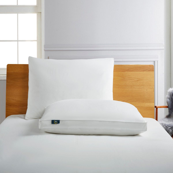 Serta White Goose Feather and Down Fiber Pillows (Set of 2) product image