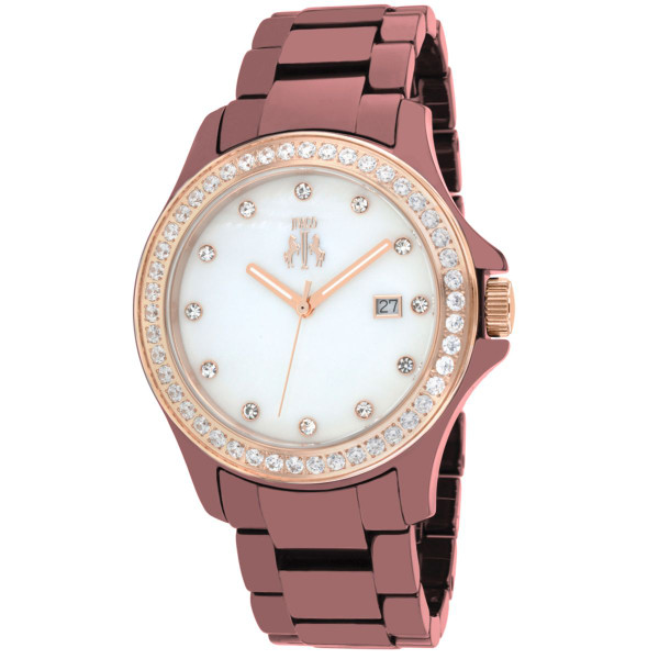 Jivago Women's Ceramic Maroon MOP Dial Watch product image