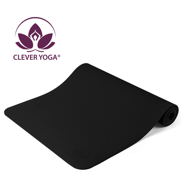 Clever Yoga® Nonslip 6mm Yoga Mat - Pick Your Plum
