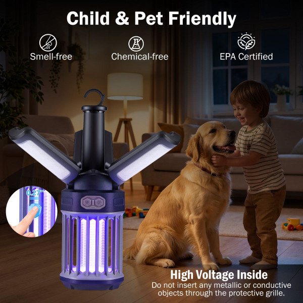 Rechargeable Outdoor Bug Zapper and Camping Lantern product image