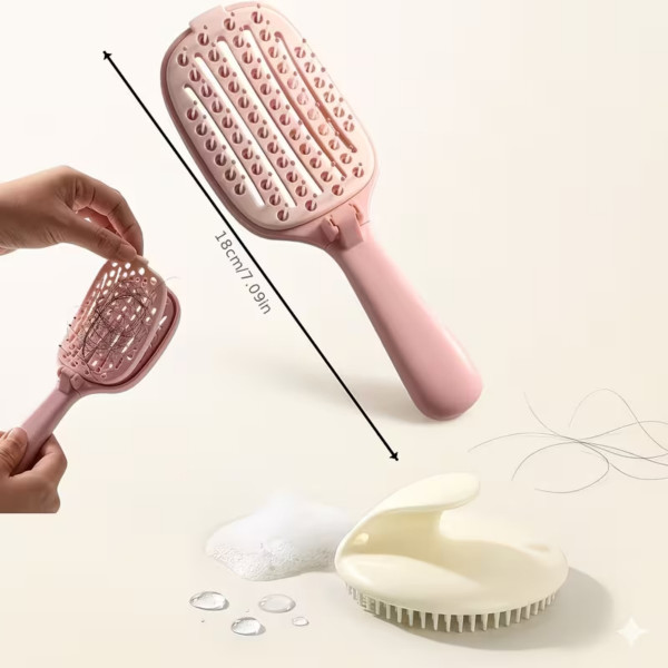 Foldable Travel Hair Brush product image