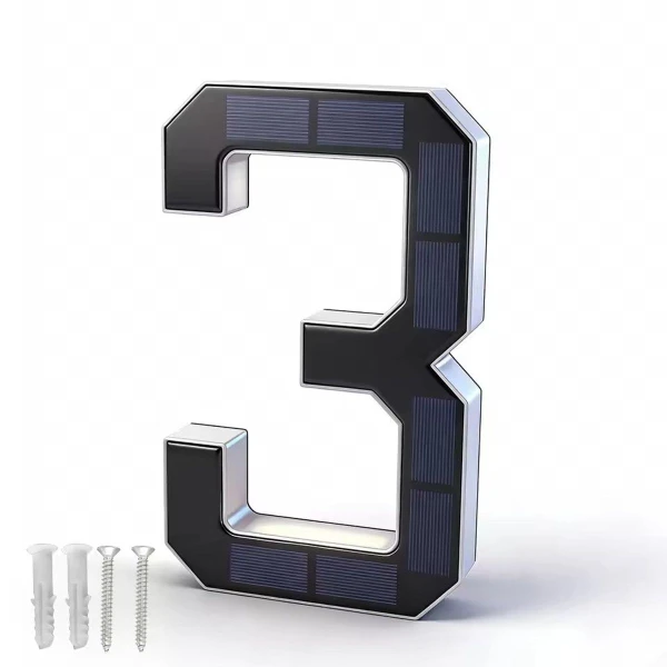 Solar LED House Number Sign product image