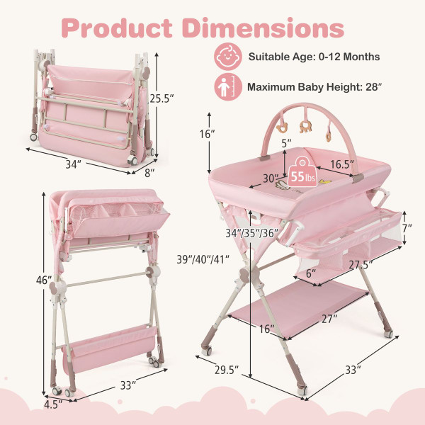 Babyjoy Foldable Baby Changing Table  product image