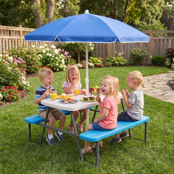 Kids' Picnic Table with Benches product image