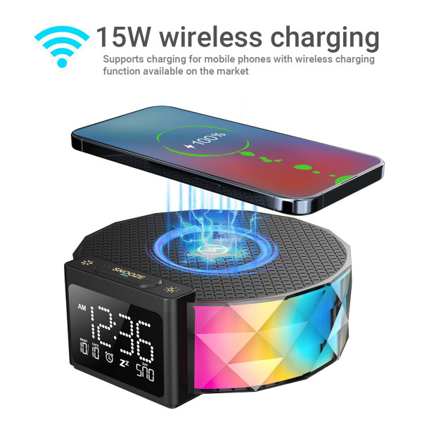 Ethos Thunder Charge Digital Display Wireless Charging Clock product image