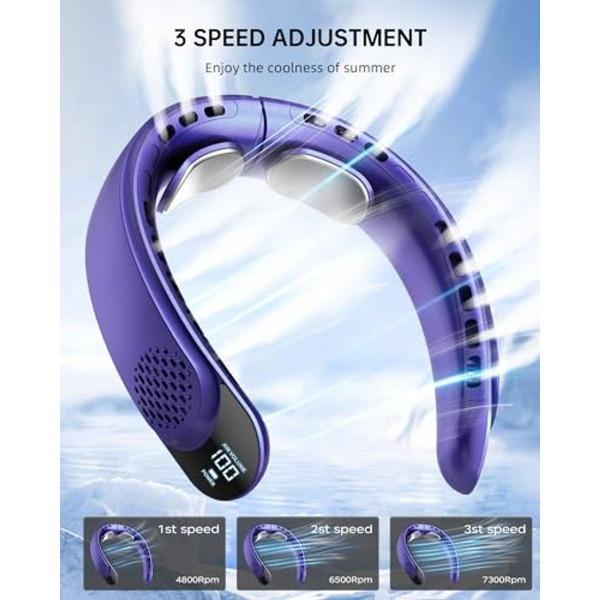 4-Turbo Portable Neck Fan product image