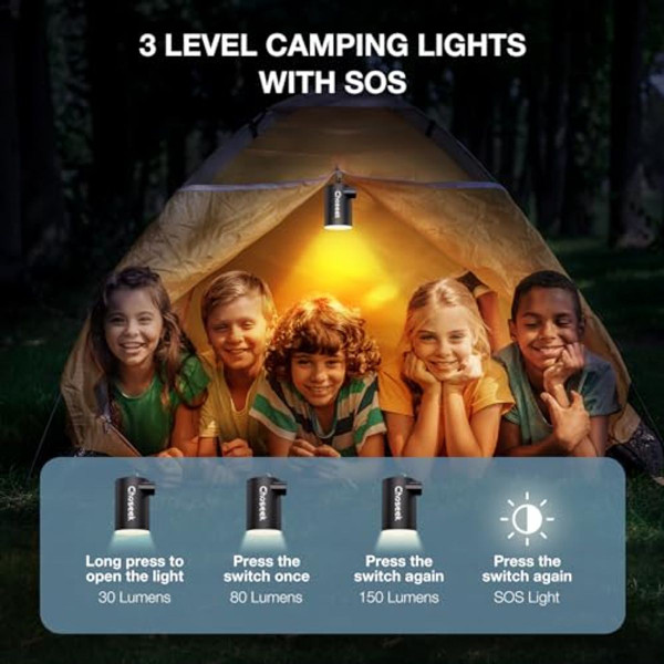 Ultra-Mini Air Mattress Pump  with Camping Light  product image