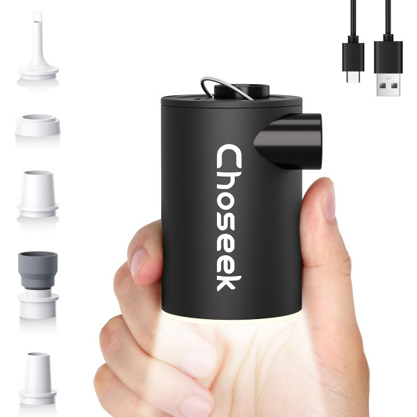 Ultra-Mini Air Mattress Pump  with Camping Light  product image