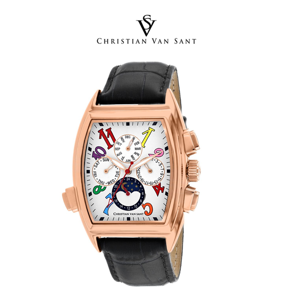 Christian Van Sant Men's Grandeur White Dial Watch product image