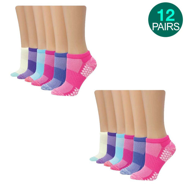12-Pack Hanes Xtemp No Show Socks  product image
