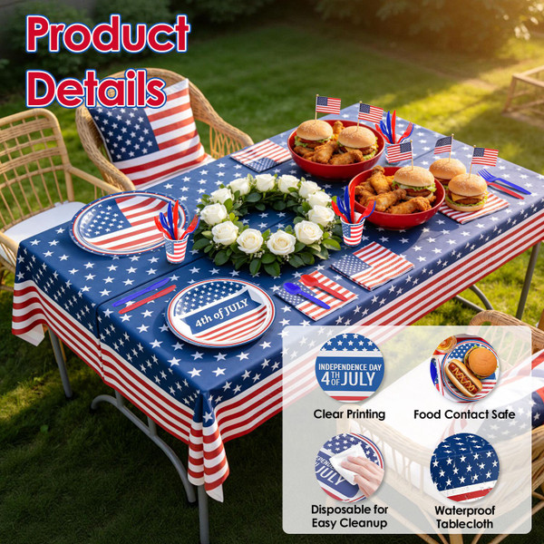 4th of July Party Supplies (181 Pieces) product image
