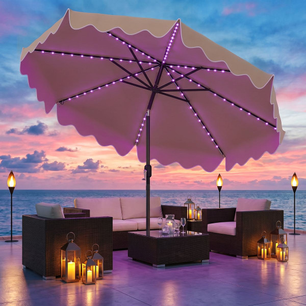 Solar Outdoor Market Table Umbrella product image