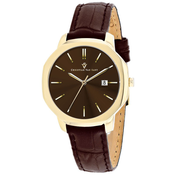 Christian Van Sant Women's Octave Slim Brown Dial Watch product image