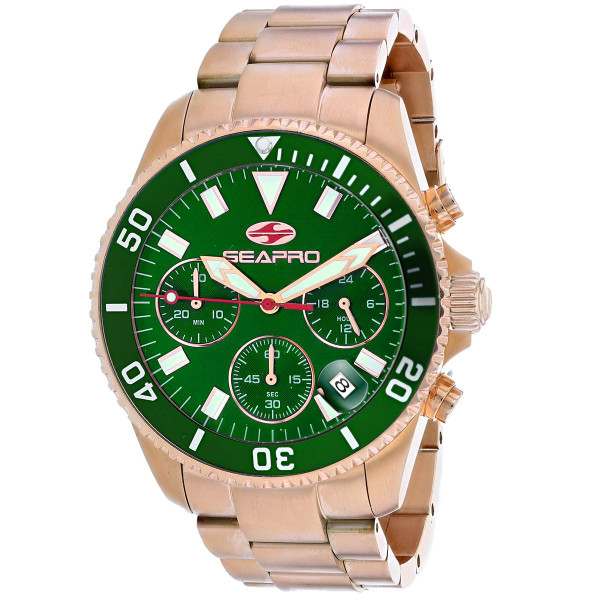 Seapro Men's Scuba 200 Chrono Green Dial Watch product image