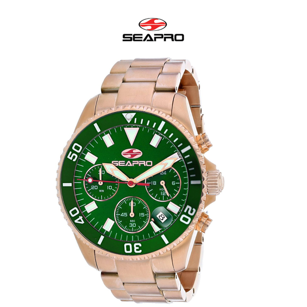 Seapro Men's Scuba 200 Chrono Green Dial Watch product image