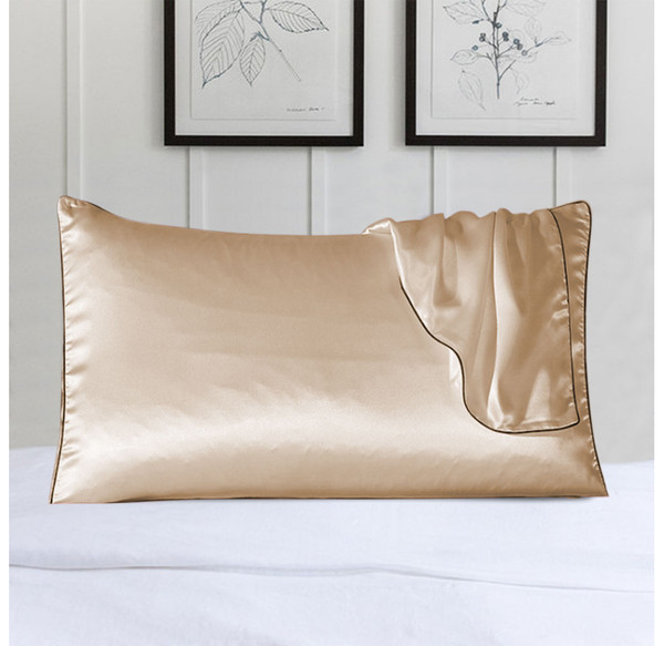 100% Silk Queen Pillow Cover with Trim product image