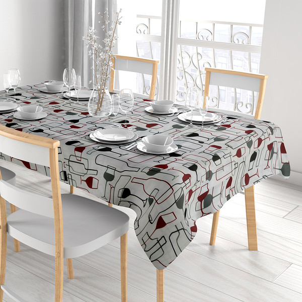 Waterproof Printed Flannel Back Vinyl Tablecloth (2-Pack) product image