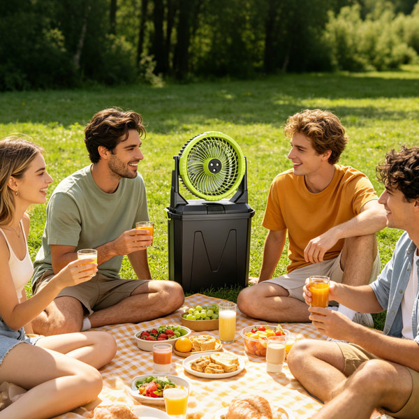 5-in-1 Portable Misting Fan product image