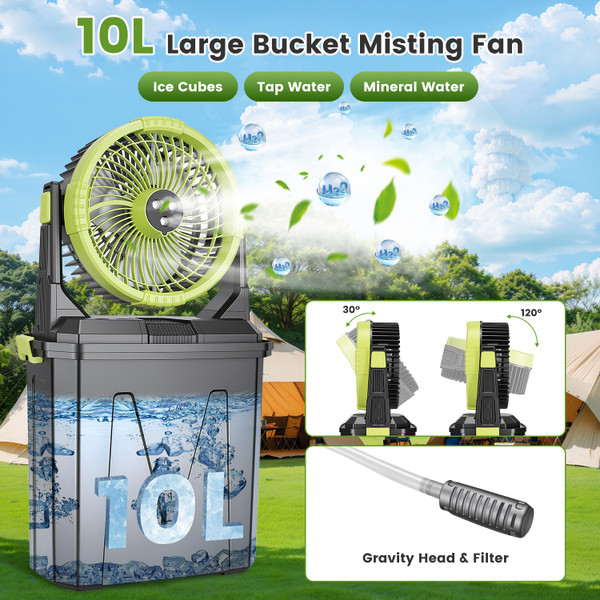 5-in-1 Portable Misting Fan product image