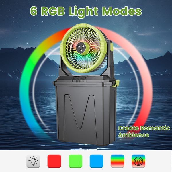 5-in-1 Portable Misting Fan product image