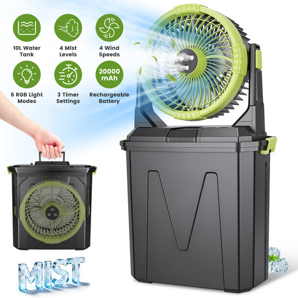 5-in-1 Portable Misting Fan product image