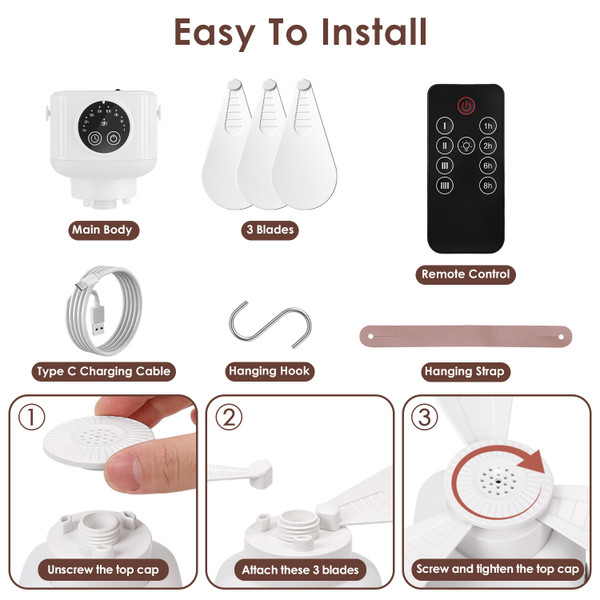 2-in-1 Camping Fan with Light  product image