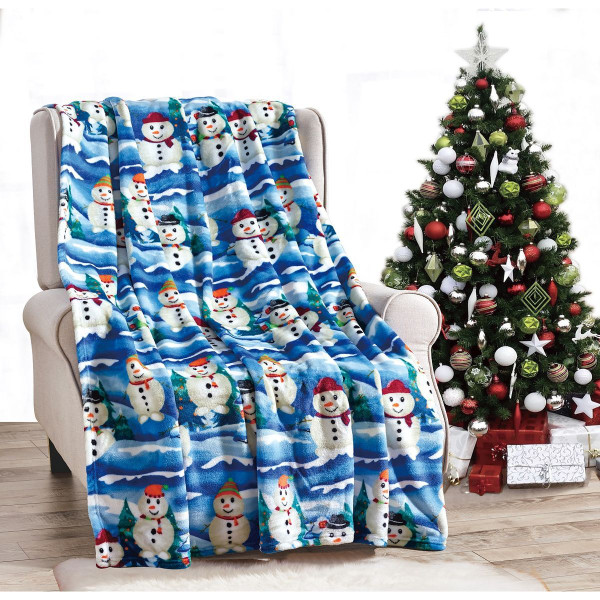 Noble House Soft Fleece Winter Holiday Throw Blanket product image