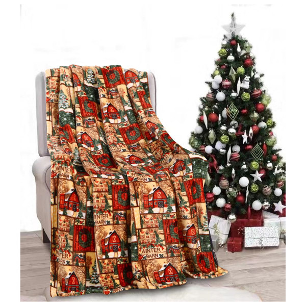 Noble House Soft Fleece Winter Holiday Throw Blanket product image