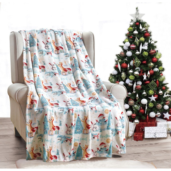Noble House Soft Fleece Winter Holiday Throw Blanket product image