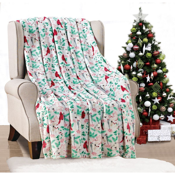 Noble House Soft Fleece Winter Holiday Throw Blanket product image