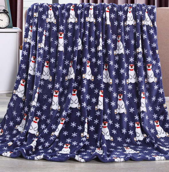 Noble House Soft Fleece Winter Holiday Throw Blanket product image