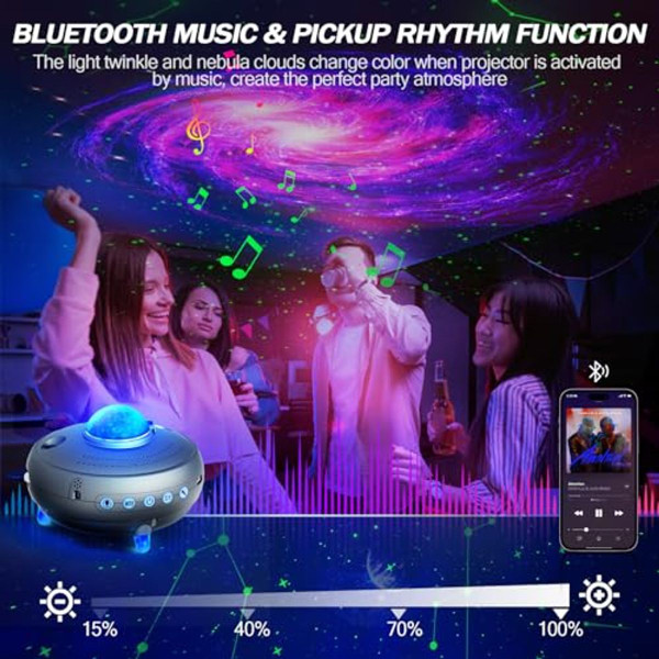 Joyty Constelations Planetarium Galaxy Projector with Bluetooth product image