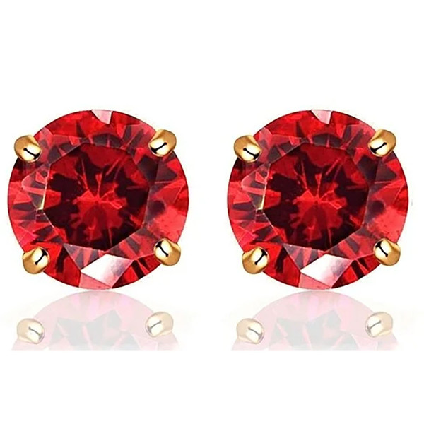 2.00 CTTW Round Crystal Stud Earrings product image