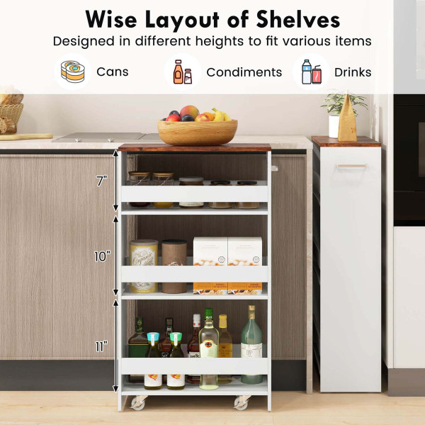  4-Tier Rolling Storage Cart  product image