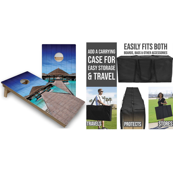 Tropical Paradise Cornhole Board Set product image