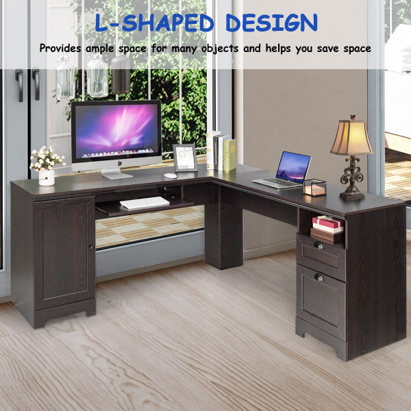 L-Shaped Corner Computer Desk product image