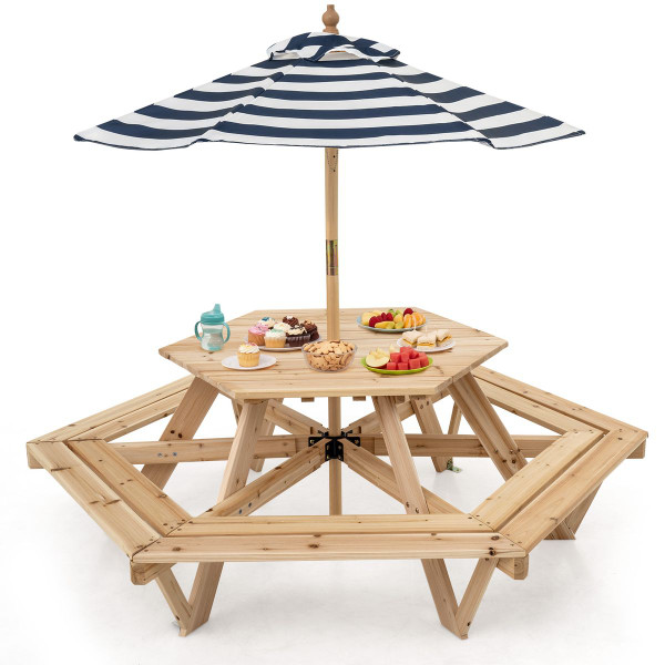 Kids' Hexagonal Picnic Table  product image