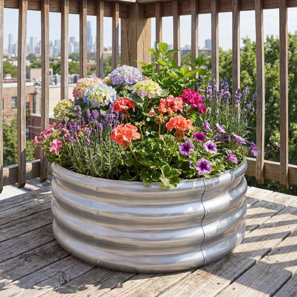 Round Galvanized Raised Garden Bed (1- or 2-Pack) product image