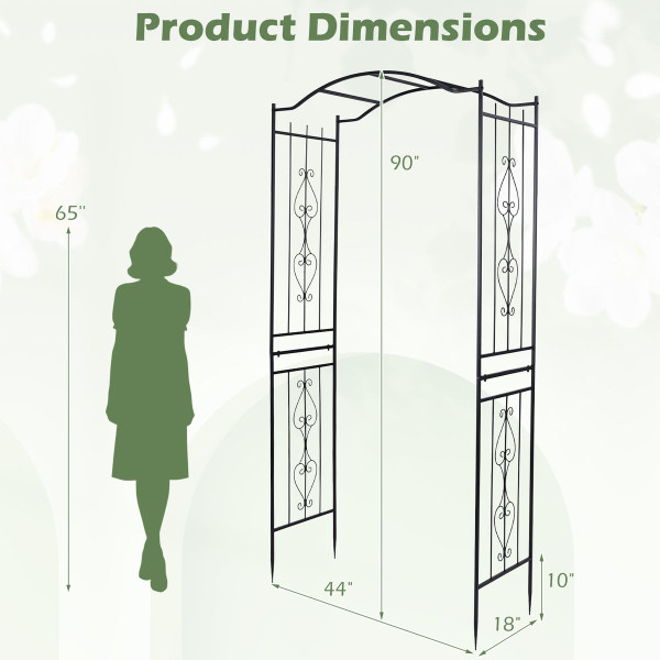 Curved Top Garden Arbor   product image