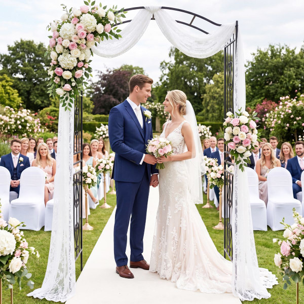 Curved Top Garden Arbor   product image